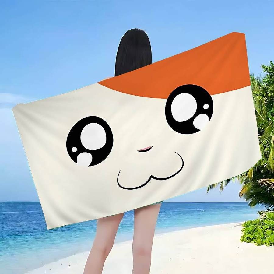 Dalangpa Hamtaro Mikrofaser Strandtuch, weiches und saugfähiges Handtuch für Strand, Yoga und Sport, Breite: 40 cm, Höhe: 60 cm - Bild 2