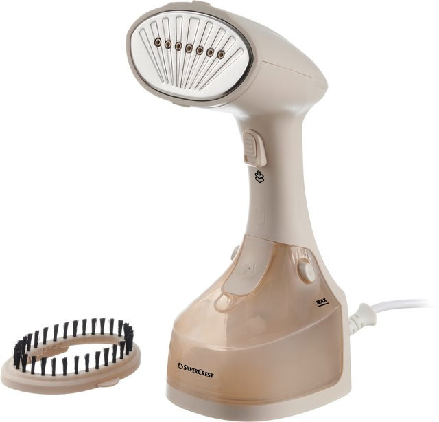 SILVERCREST Dampfbürste SDMF 1300 B2 mit Fuß und Bürstenaufsatz in Beige - Bild 1