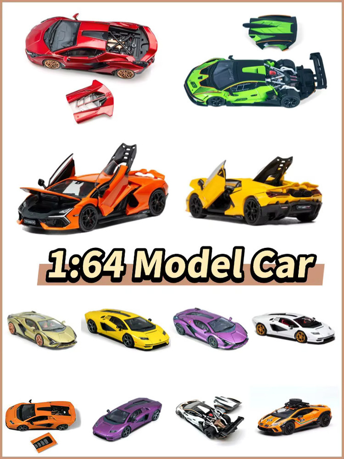Kicarmod Super Car Collection Modellauto, 1:64, Metall, Grün - Bild 3