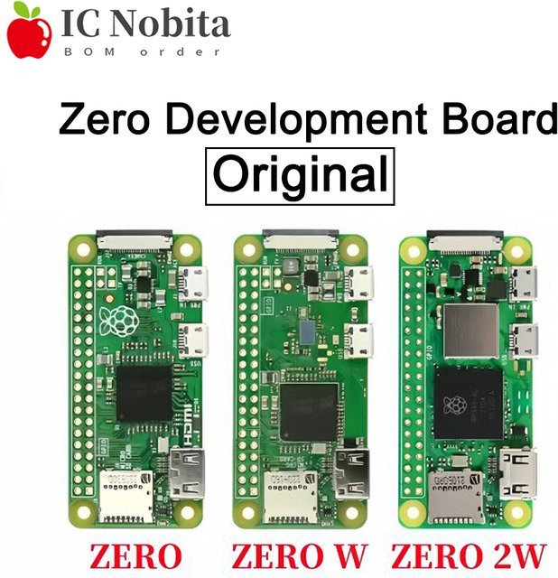 Raspberry Pi Zero 2 W Entwicklungsboard Einplatinen-Computer mit 1GHz CPU, 512MB RAM, WLAN und Bluetooth in Grün - Bild 1