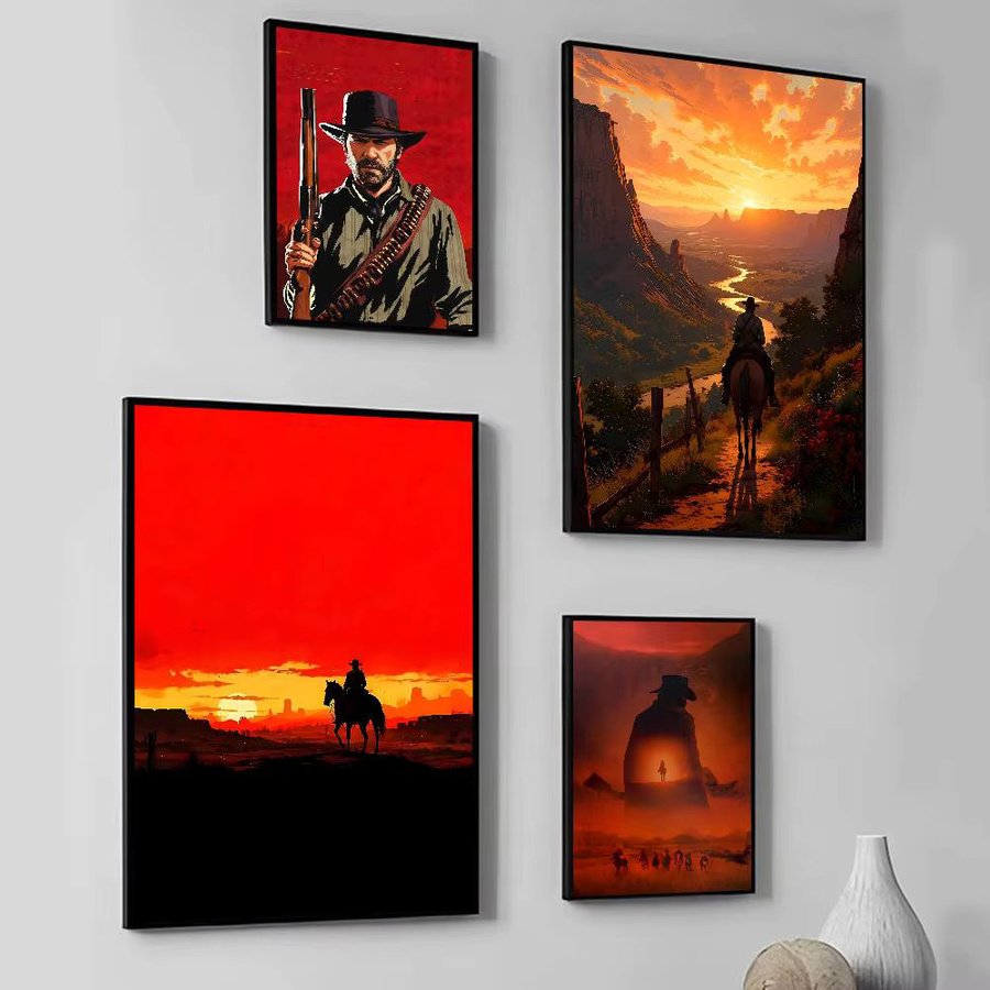 Red Dead Redemption Manga-Poster als Wandaufkleber, Mehrfarbig, B/H: 15 x 15 cm - Bild 2