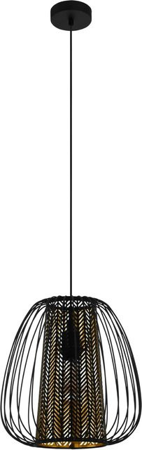 Eglo Pendelleuchte Curasao 1-flammig Schwarz-Gold Durchmesser: 33,5 cm - Bild 1