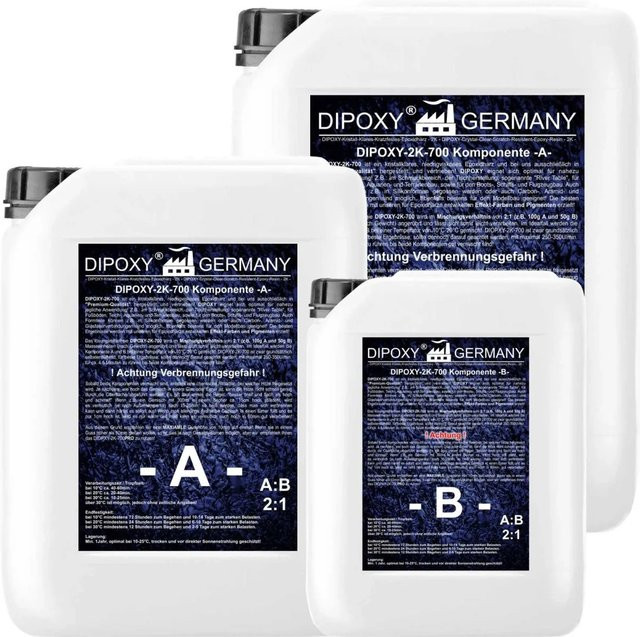 Dipoxy Epoxidharz 2K Gießharz Laminierharz transparent 0,75 kg - Bild 1