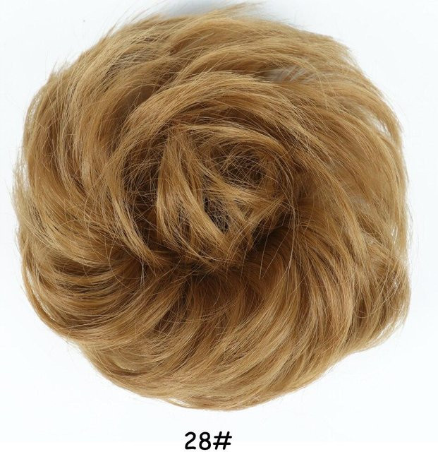 MISS WIG Messy Chignon Donut Haarknoten Kunsthaar, Damen, Braun - Bild 1