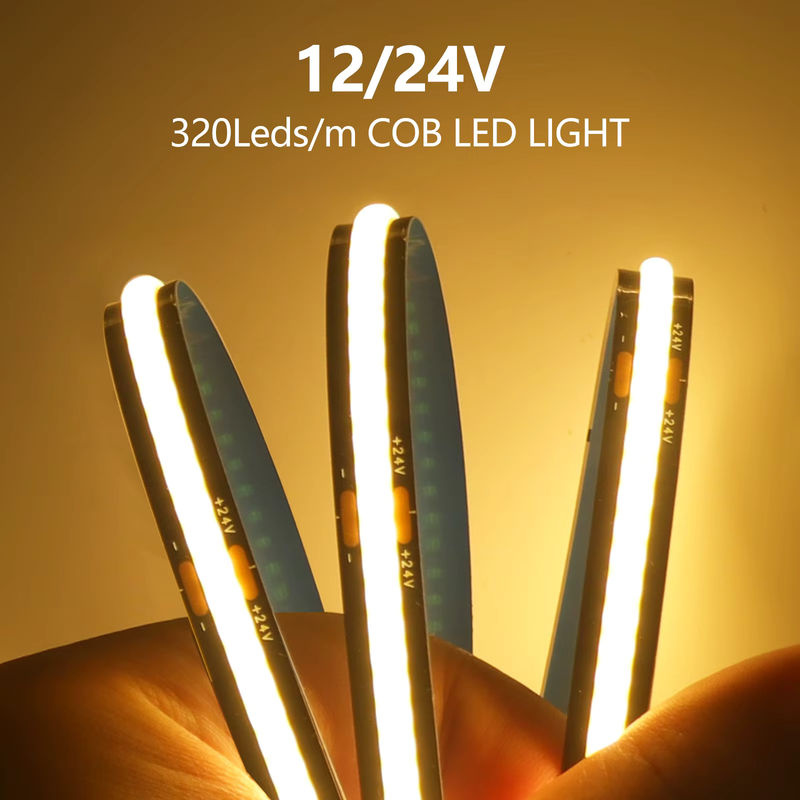 GAHADA COB-LED-Streifen mit schwarzer Leiterplatte, flexibles LED-Band mit 320 LEDs für lineare Beleuchtung, 8 mm Breite - Bild 3