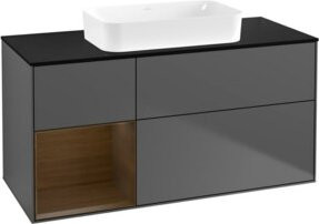 V&B Waschtischunterschrank Finion Anthrazit matt B/T: 120 x 60 cm - Bild 1