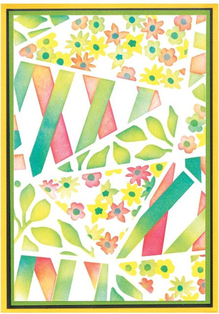 Sizzix Layered Stencils by Stacey Park Fragmented Floral #2 - Bild 1