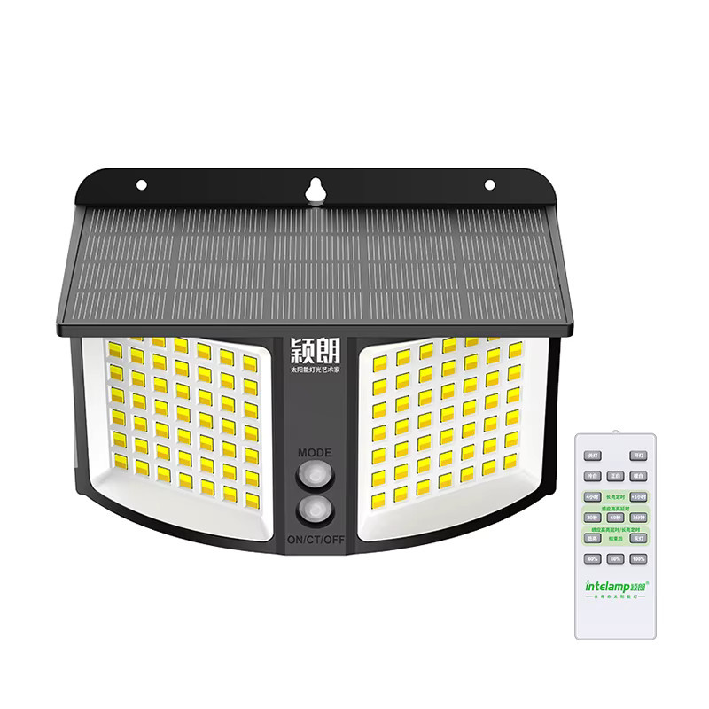 Intelamp Solar-LED-Außenleuchte mit Radar-Bewegungssensor, dimmbar, IP65 wasserdicht, 3 Farben: Weiß, Natur und Warmweiß - Bild 9