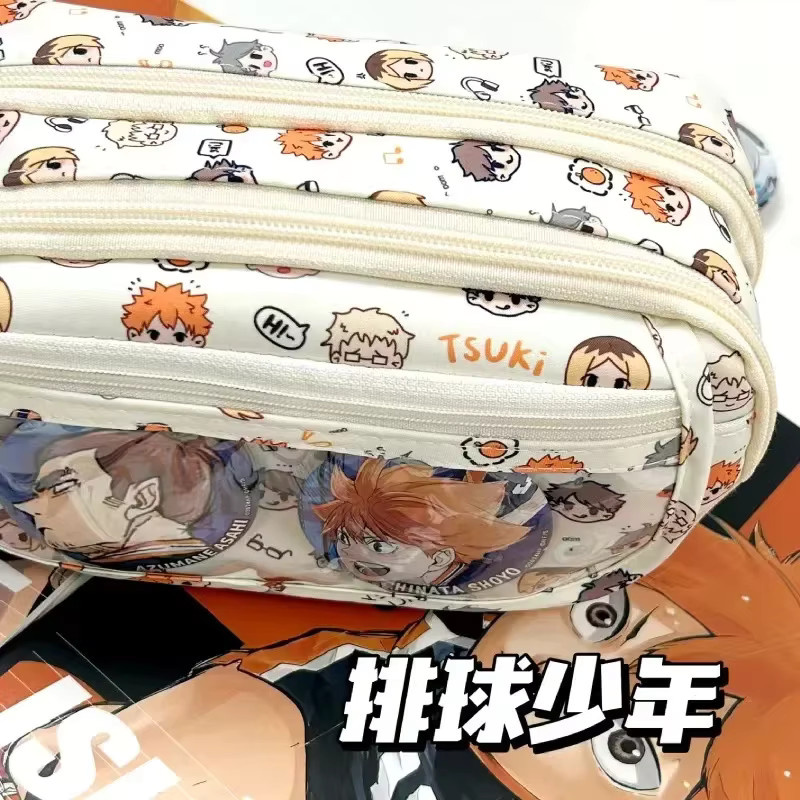 Haikyuu!! Anime Federmäppchen Crunchyroll Kawaii Stiftebeutel für Schüler in Multicolour - Bild 4