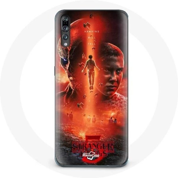 Maniacase Handyhülle für Huawei P20 Pro im Stranger Things Staffel 5 Design, Schwarz/Mehrfarbig, Flexibel - Bild 1