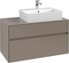 V&B Waschtischunterschrank Collaro mit LED-Beleuchtung, B/H/T: 100 x 54,8 x 50 cm - Bild 1