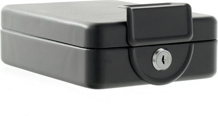 Rottner Travel Safe Tresor aus Stahl in Schwarz, B: 16,3 cm, H: 22 cm - Bild 1