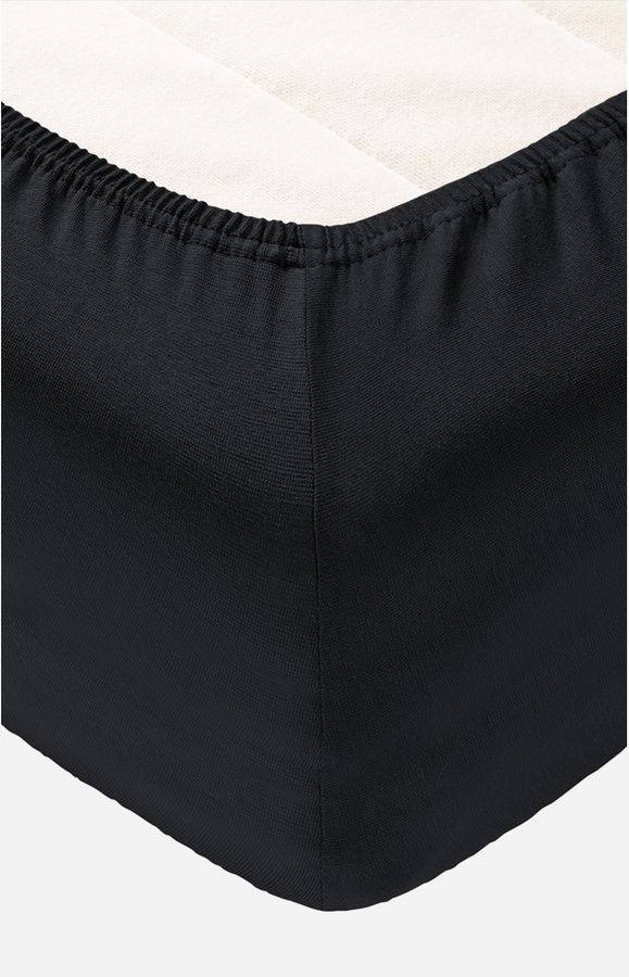 JOOP! Living Boxspringtuch UNI aus Jersey-Baumwolle in Schwarz - Bild 2
