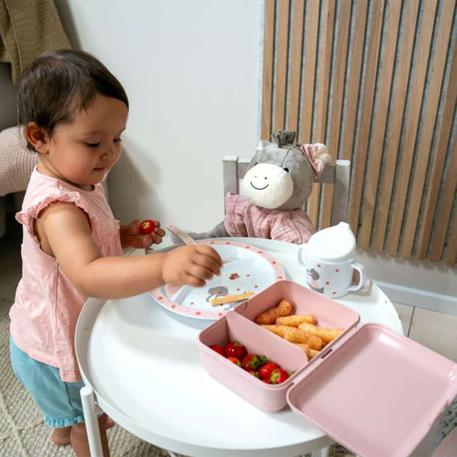 Sterntaler Brotdose Lunchbox Hase Hanni in Pink mit Trennfächern - Bild 2