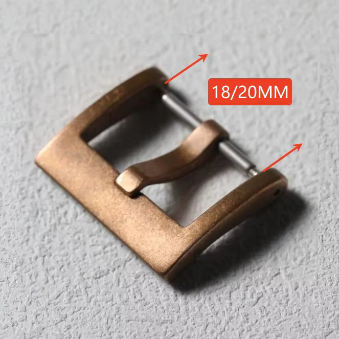 RefitMod Bronzeschnalle, Vintage, 18 mm, 20 mm, Unisex - Bild 2