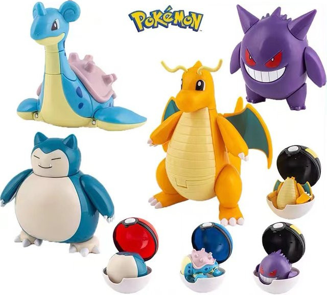 Pokémon Pikachu Charizard Blastoise Eevee Actionfiguren, Spielzeugset - Bild 1