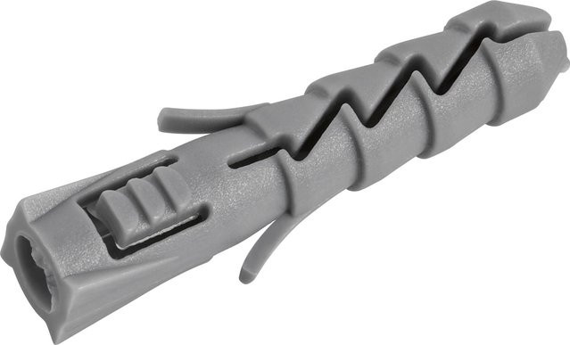 LUX-TOOLS Spreizdübel aus Nylon in Grau, Durchmesser: 6 mm, Länge: 30 mm, 28 Stück - Bild 1