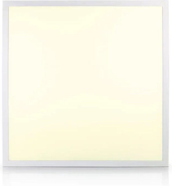 LUXULA LED Panel Rasterleuchte Weiß, 40W, 4400lm, Warmweiß, IP44, B/B: 62 x 62 cm - Bild 1