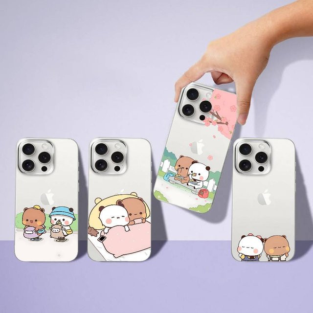 Transparente D-DUDU B-BUBU Handyhülle für Apple iPhone 11 bis iPhone 17 Pro Max, Plus, stoßfest und weich - Bild 1