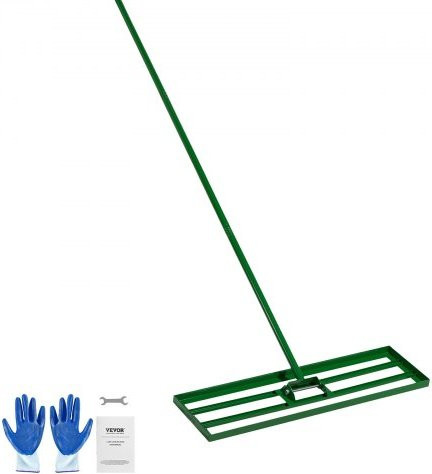 VEVOR Rasen-Ebenungsrechen mit 78 Zoll Stahl-Verlängerungshandgriff, 36 x 10 Zoll Rasen-Ebenungswerkzeug für Garten, Golfplatz und Farm - Bild 1