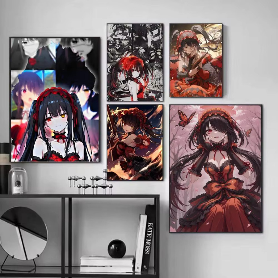 Selbstklebender Anime-Poster Druck Tokisaki Kurumi Motiv in Mehrfarbig für Wanddekoration - Bild 2