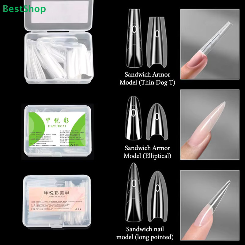 HNKMP Transparente Nagelverlängerungsformen, Sandwich-Formgebungs-Positionierungslinie - Bild 2