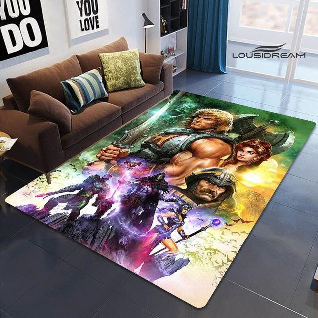 Anime Universe Master HE-MAN Bedruckter Teppich für Kinderzimmer und Wohnzimmer, Mehrfarbig, B/T: 60 x 40 cm - Bild 1