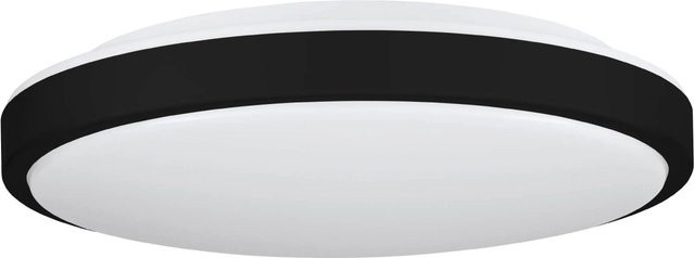 Eglo LED-Deckenleuchte Lezuza in Weiß-Schwarz mit modernem Design, Durchmesser: 43 cm - Bild 1