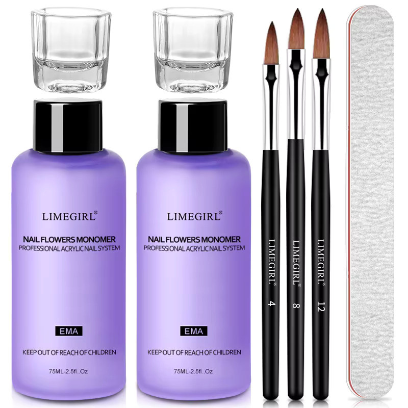 LIMEGIRL Nagel-Acryl-Flüssigkeits-Mono-Pinsel-Set, 75 ml - Bild 6