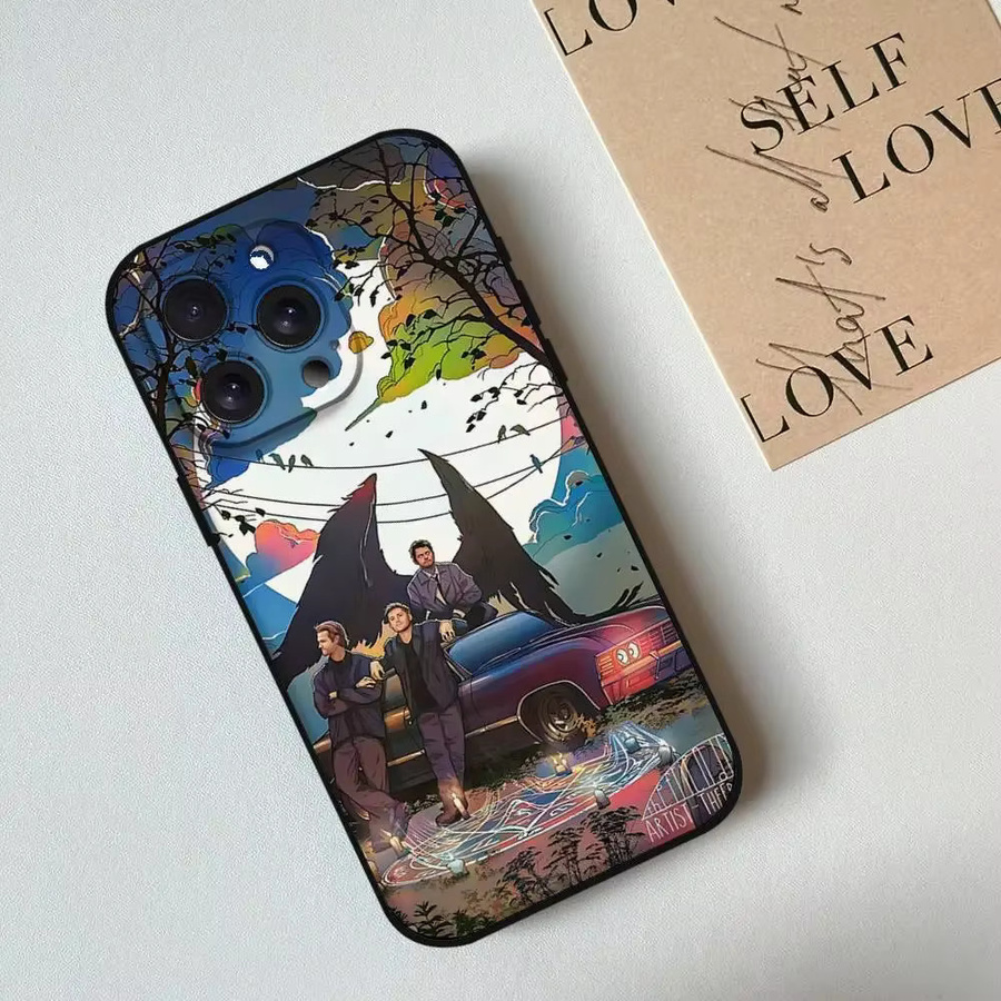 SupernaturalS Silikon Handyhülle für iPhone 11 bis 17, Schwarz, Weiches Material - Bild 3