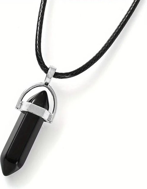 YULIN Halskette mit Anhänger, Lapislazuli, Messing, Silber, Unisex - Bild 1