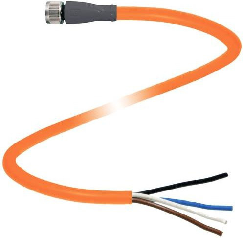 Pepperl+Fuchs Sensor-Aktor-Steckverbinder 240799-100005 konfektioniert, 4-polig, orange, Länge: 2 m - Bild 1