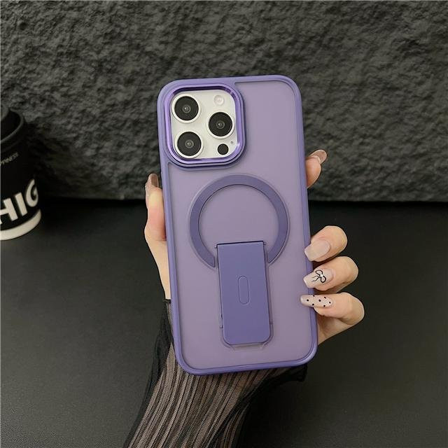 Yiran bag MagSafe Schutzhülle für iPhone 13 in Transparent Purple - Bild 1