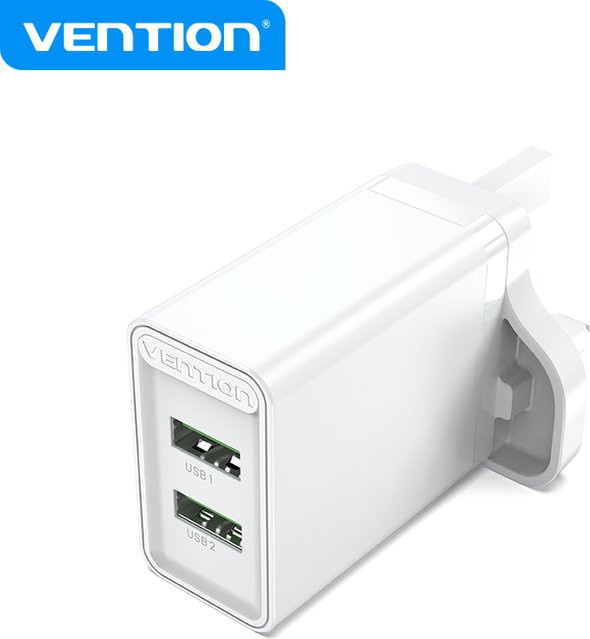 Vention 18 W USB-Wandladegerät mit USB-A QC3.0 Schnellladung in Weiß - Bild 1