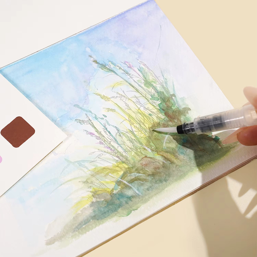 Bview Art Aquarell-Malbuch, Natur, Bunt, Zeichenblock - Bild 1