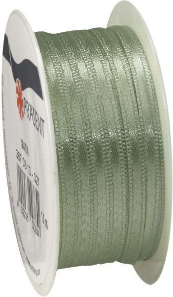 Satinband aus Polyester in Salbei Grün, Breite: 0,3 cm - Bild 1