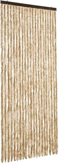 vidaXL Insektenschutz-Vorhang aus Chenille in Beige, thermoisolierend, Breite: 90 cm, Höhe: 220 cm - Bild 1