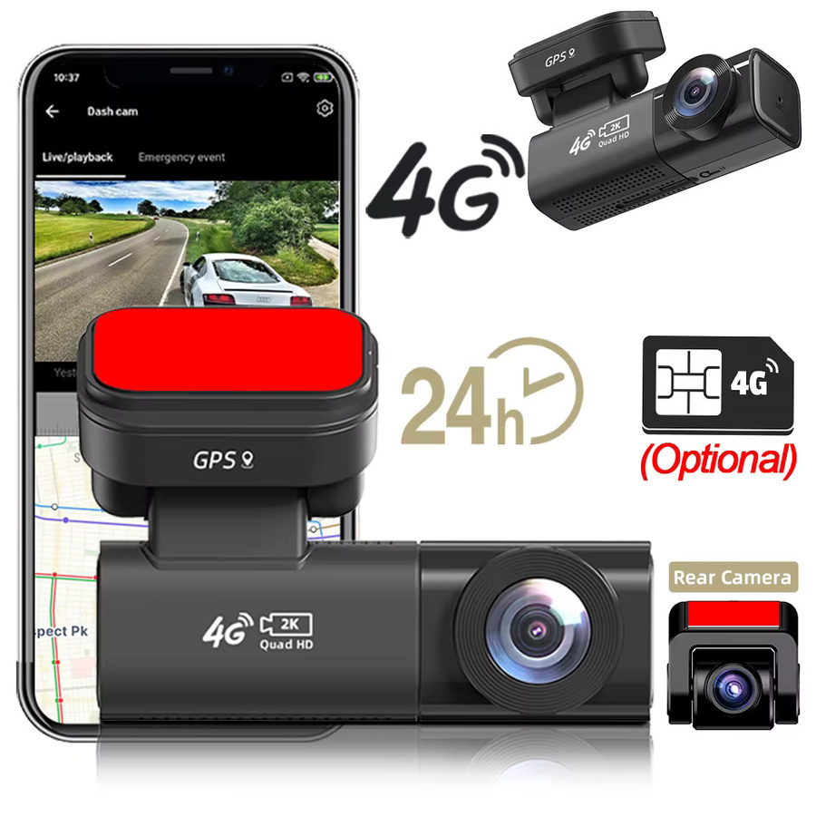 Acceo Auto-Dashcam in Schwarz mit 2K QHD Aufnahme, 4G LTE Echtzeit-GPS-Tracking, Live-Ansicht und Kollisionswarnung mit menschlicher Erkennung - Bild 6