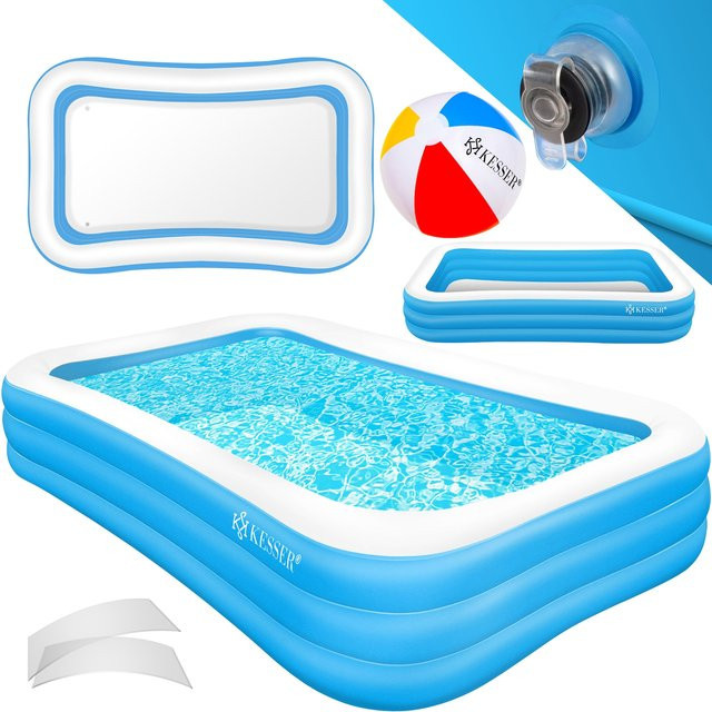 KESSER aufblasbarer Familienpool für Kinder und Erwachsene als Gartenschwimmbad und Planschbecken - Bild 1