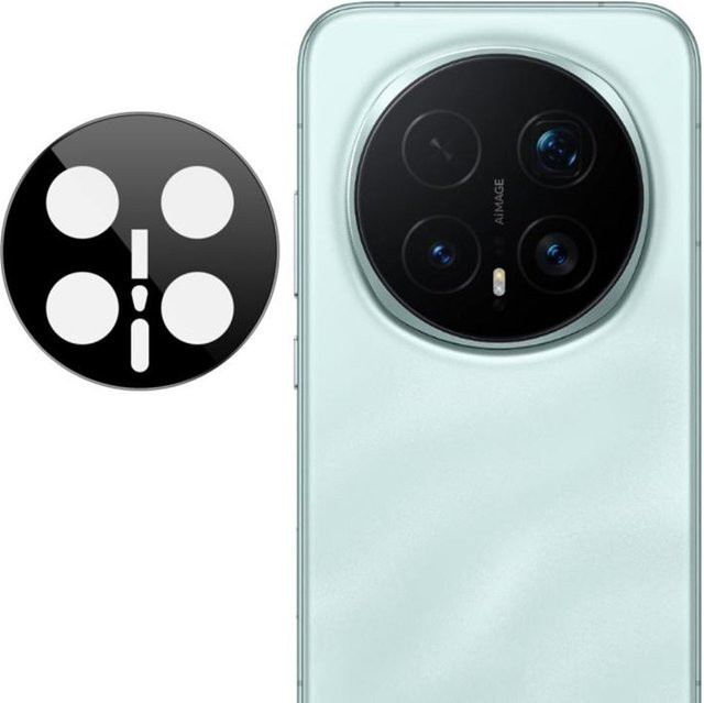 Techsuit Schutzfolie aus gehärtetem Glas für die Rückkamera des Honor Magic8 Pro, Schwarz - Bild 1