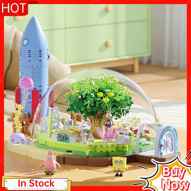 AREAX Spongebob Sandy Cheeks Dome Tree House, Bausteine Set, Montagemodellbausatz - Bild 1