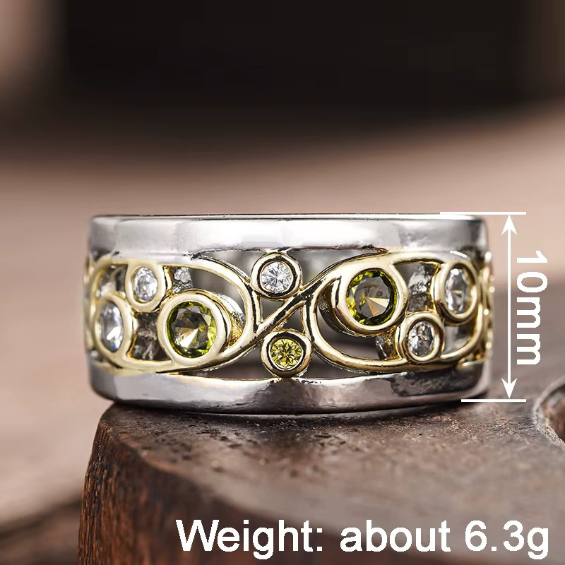 Huitan Ring, Bicolor, Brillant, Zirkonia, Damen - Bild 2