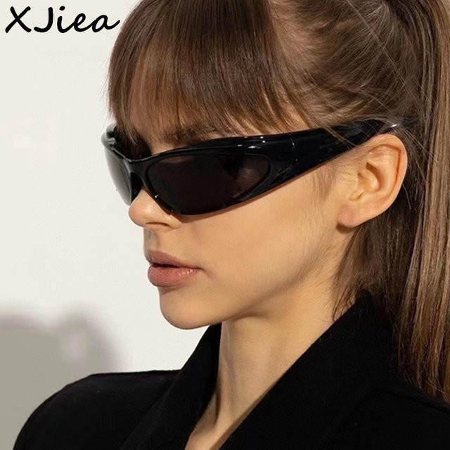 XJiea Sonnenbrille, oval, Unisex, Vollrand, Kunststoff, schwarz - Bild 1