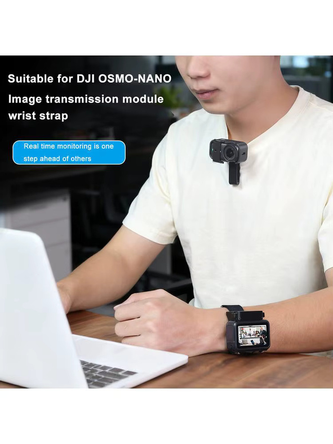 DJI Osmo Nano Thumb Camera Armband-Gurthalterung und Vision Dock Multifunktionale Armband-Erweiterung in Schwarz - Bild 6