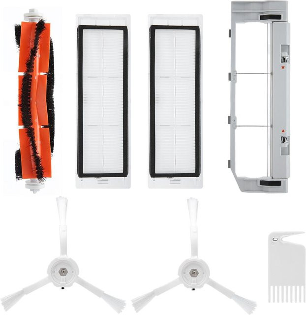 CosyHome 7-teiliges Pinsel- und Filter-Ersatzset für Xiaomi MIJIA Roboterreiniger in Schwarz und Multicolour - Bild 1