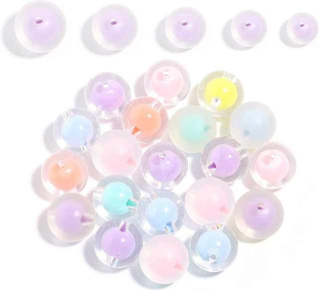lingsai Acrylperlen, bunt, 8–16 mm - Bild 1