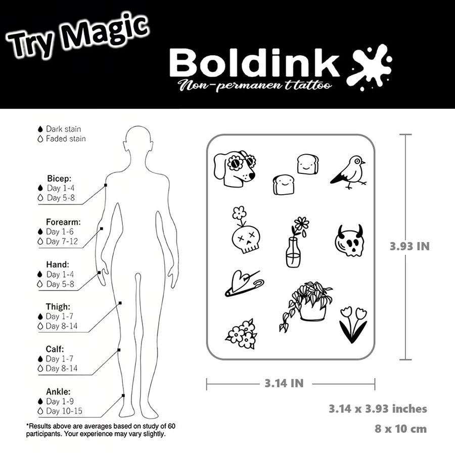 BOLDINK Tattoo-Aufkleber, Unisex - Bild 3