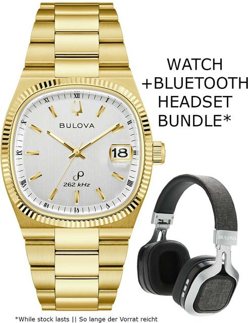 Bulova Herrenuhr Super Seville, Quarz, Edelstahl, 38 mm, Weiß - Bild 1