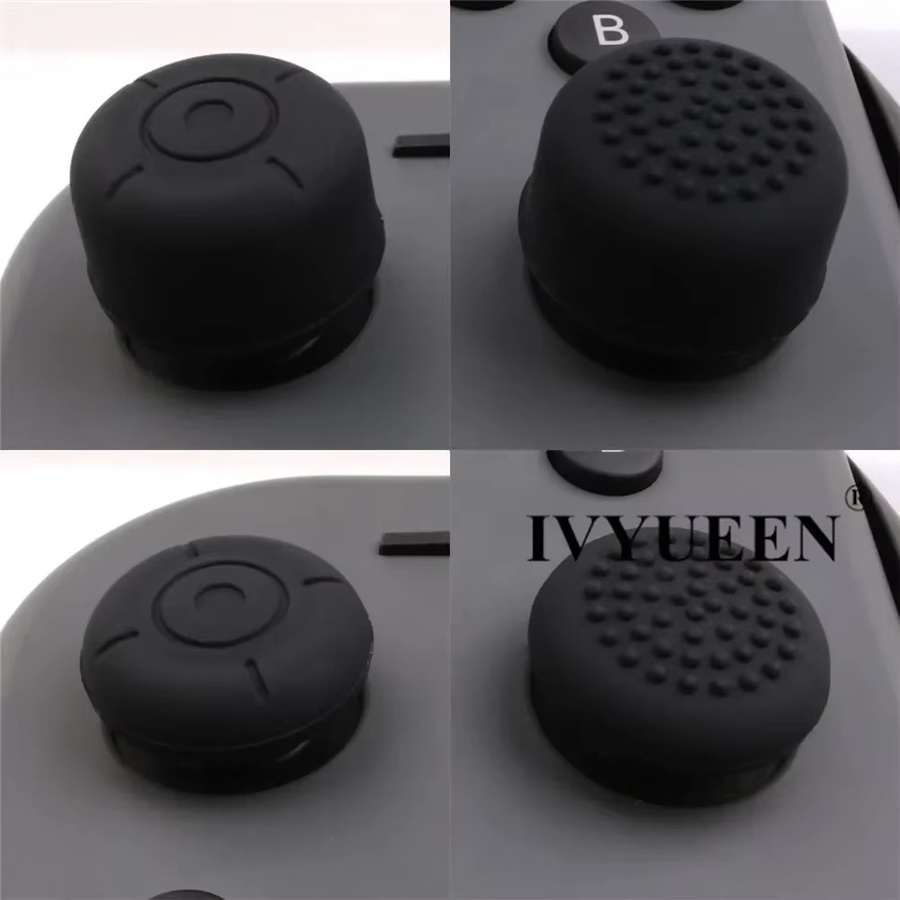 IVYUEEN Analog Thumb Stick Grips Caps für Nintendo Switch, OLED und Lite in Schwarz - Bild 4