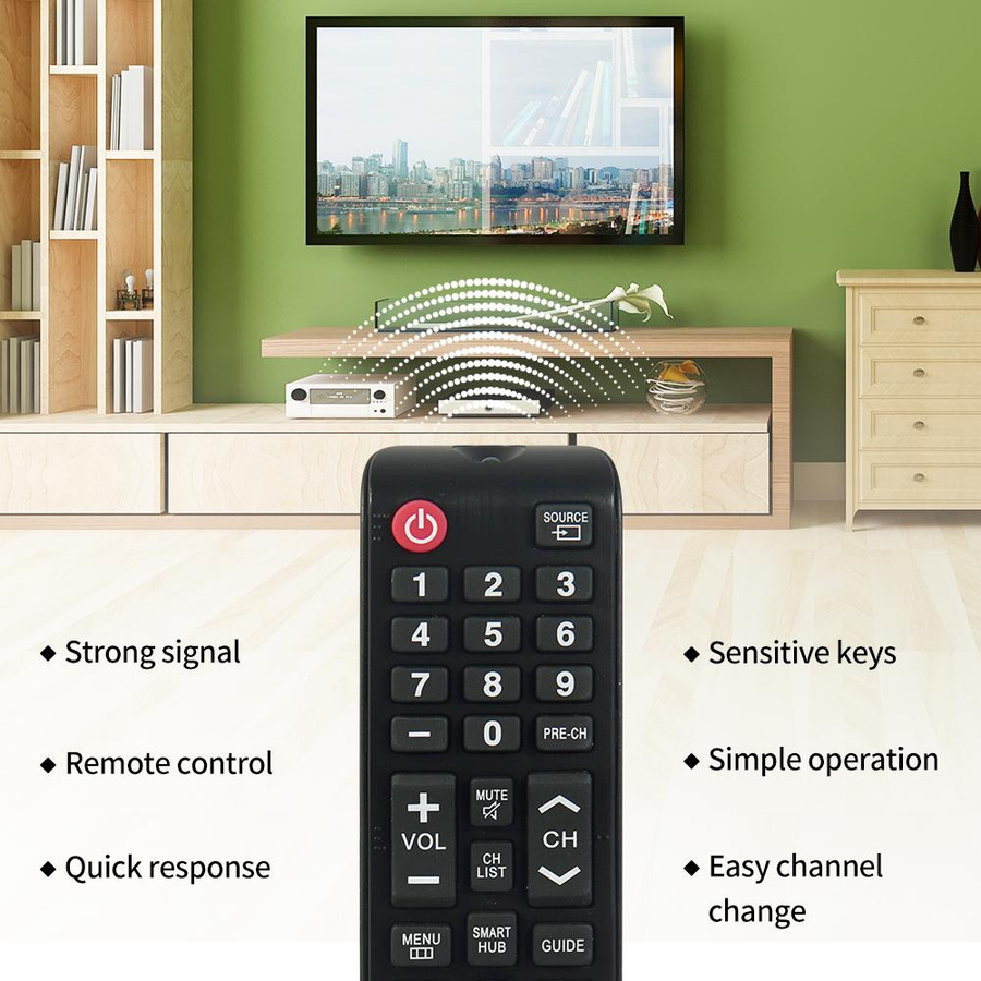 Samsung Universal-Fernbedienung BN59-01199F mit Bluetooth für Smart TV in Schwarz - Bild 4
